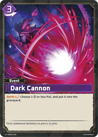 Dark Cannon — Dawn of Palpagos — Palworld TCG