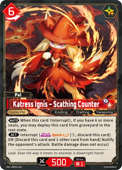 Katress Ignis – Scathing Counter — Legends Awaken — Palworld TCG