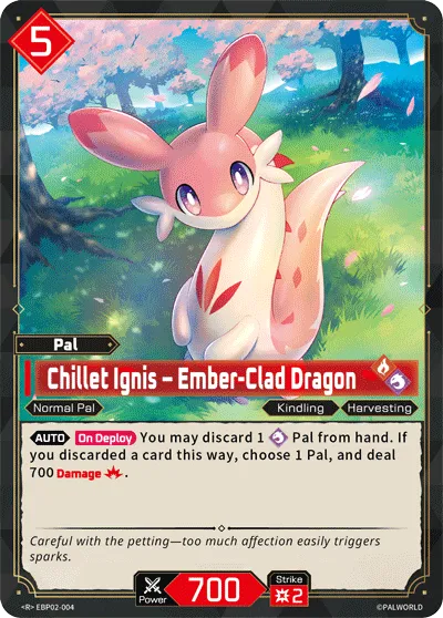 Chillet Ignis – Ember-Clad Dragon — Legends Awaken — Palworld TCG