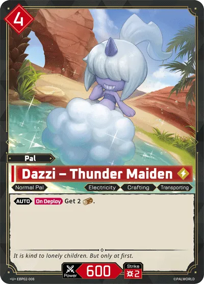 Dazzi – Thunder Maiden — Legends Awaken — Palworld TCG