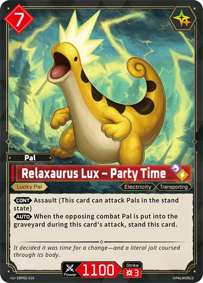 Relaxaurus Lux – Party Time — Legends Awaken — Palworld TCG