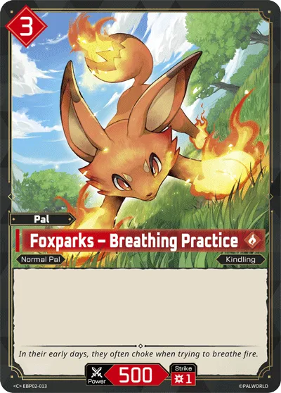 Foxparks – Breathing Practice — Legends Awaken — Palworld TCG