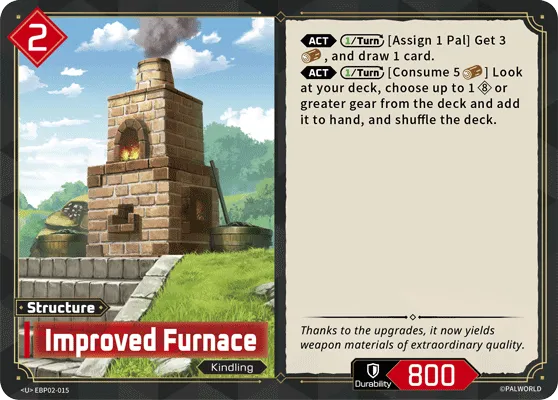 Improved Furnace — Legends Awaken — Palworld TCG