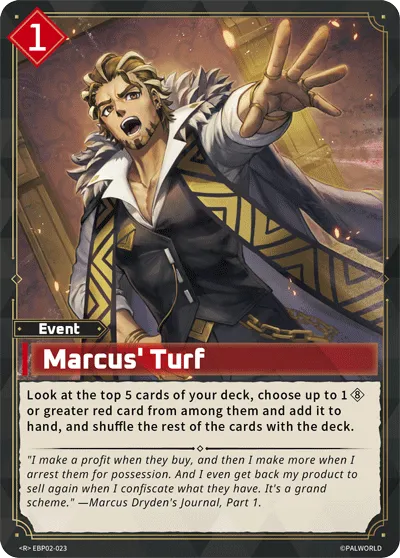 Marcus' Turf — Legends Awaken — Palworld TCG
