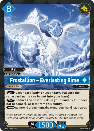 Frostallion – Everlasting Rime — Legends Awaken — Palworld TCG