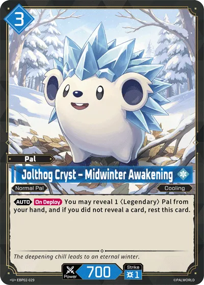 Jolthog Cryst – Midwinter Awakening — Legends Awaken — Palworld TCG