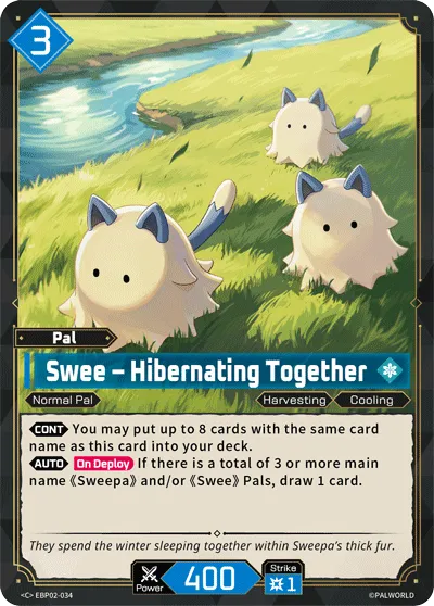 Swee – Hibernating Together — Legends Awaken — Palworld TCG