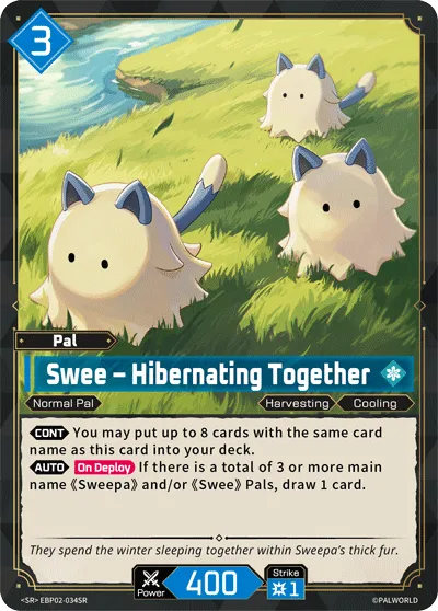 Swee – Hibernating Together — Legends Awaken — Palworld TCG