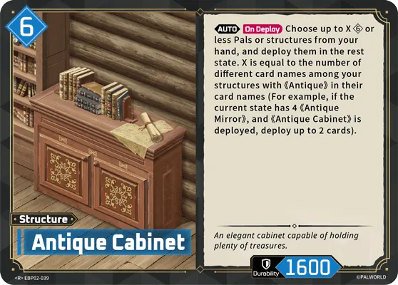Antique Cabinet — Legends Awaken — Palworld TCG