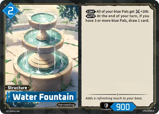 Water Fountain — Legends Awaken — Palworld TCG