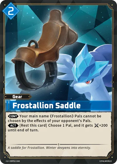 Frostallion Saddle — Legends Awaken — Palworld TCG