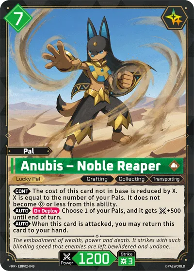Anubis – Noble Reaper — Legends Awaken — Palworld TCG