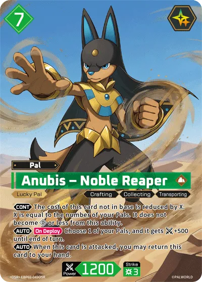Anubis – Noble Reaper — Legends Awaken — Palworld TCG