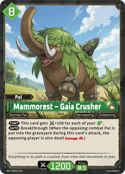 Mammorest – Gaia Crusher — Legends Awaken — Palworld TCG