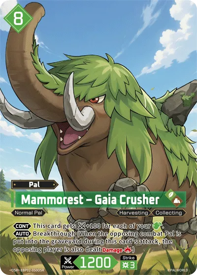 Mammorest – Gaia Crusher — Legends Awaken — Palworld TCG