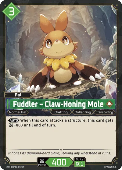 Fuddler – Claw-Honing Mole — Legends Awaken — Palworld TCG