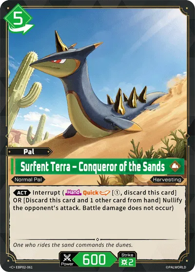 Surfent Terra – Conqueror of the Sands — Legends Awaken — Palworld TCG