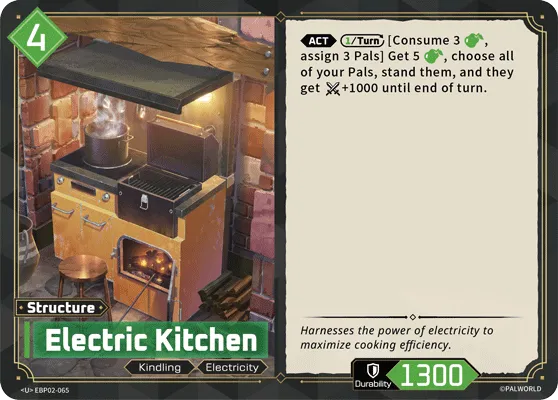 Electric Kitchen — Legends Awaken — Palworld TCG