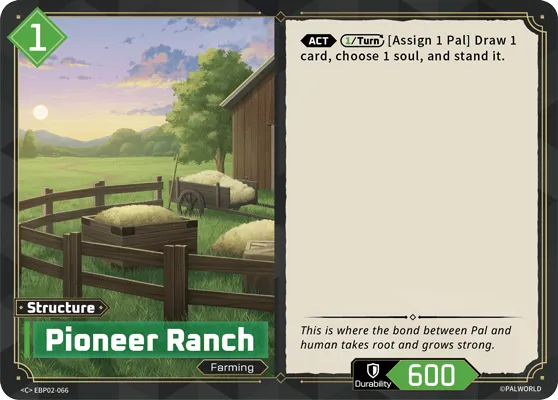 Pioneer Ranch — Legends Awaken — Palworld TCG