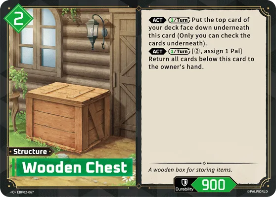 Wooden Chest — Legends Awaken — Palworld TCG