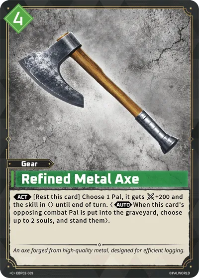 Refined Metal Axe — Legends Awaken — Palworld TCG