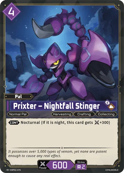 Prixter – Nightfall Stinger — Legends Awaken — Palworld TCG