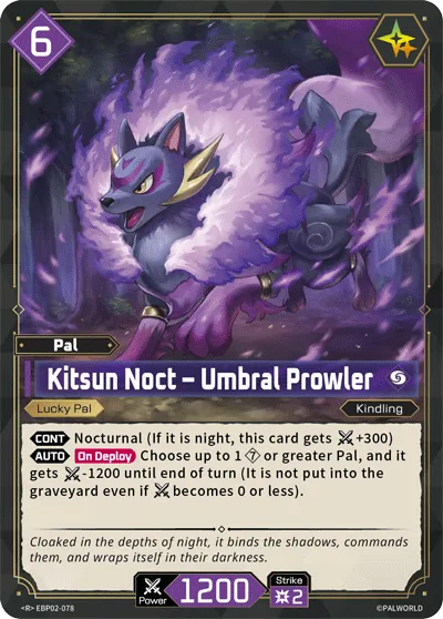 Kitsun Noct – Umbral Prowler — Legends Awaken — Palworld TCG