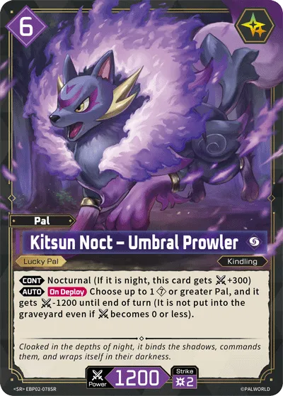 Kitsun Noct – Umbral Prowler — Legends Awaken — Palworld TCG