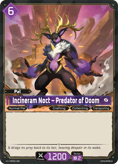 Incineram Noct – Predator of Doom — Legends Awaken — Palworld TCG