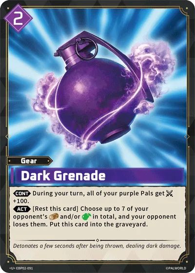 Dark Grenade — Legends Awaken — Palworld TCG