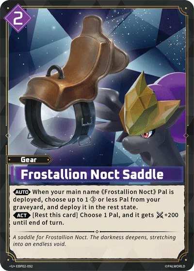 Frostallion Noct Saddle — Legends Awaken — Palworld TCG