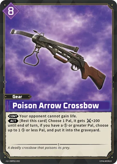 Poison Arrow Crossbow — Legends Awaken — Palworld TCG