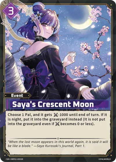 Saya's Crescent Moon — Legends Awaken — Palworld TCG