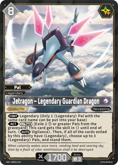 Jetragon – Legendary Guardian Dragon — Legends Awaken — Palworld TCG