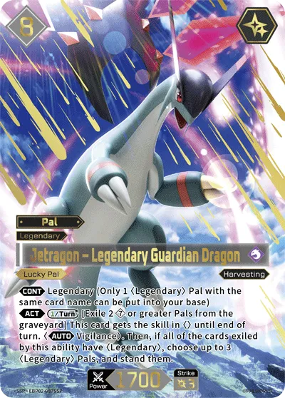 Jetragon – Legendary Guardian Dragon — Legends Awaken — Palworld TCG