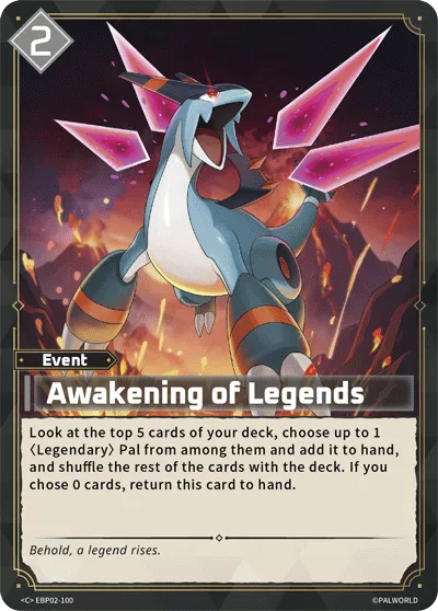 Awakening of Legends — Legends Awaken — Palworld TCG