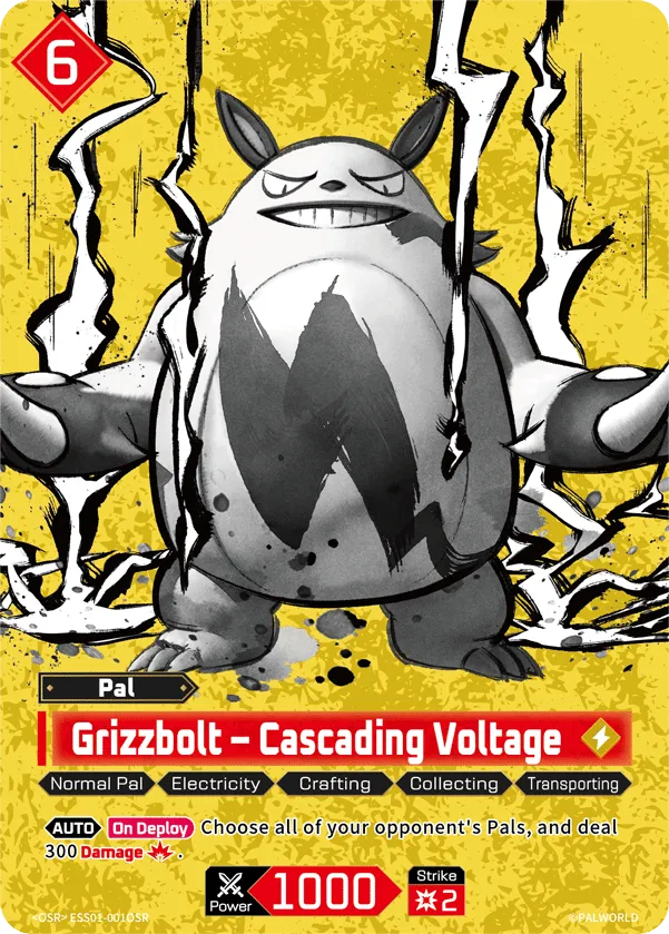 Grizzbolt – Cascading Voltage — Sleeve & Card Set Vol.1 — Palworld TCG