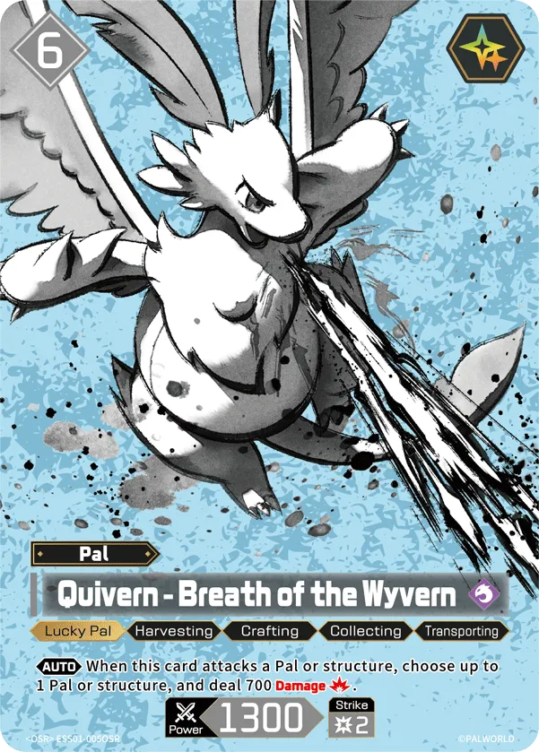 Quivern – Breath of the Wyvern from Sleeve & Card Set Vol.1 - Palworld TCG