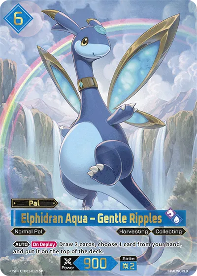 Elphidran Aqua – Gentle Ripples from Trial Deck: Dawn of Palpagos Red・Blue - Palworld TCG