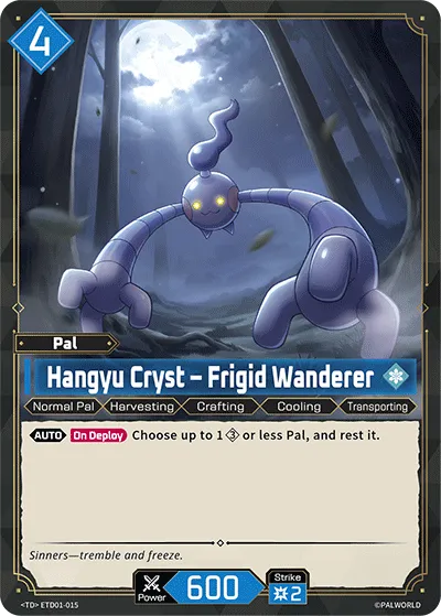 Hangyu Cryst – Frigid Wanderer — Trial Deck: Dawn of Palpagos Red・Blue — Palworld TCG