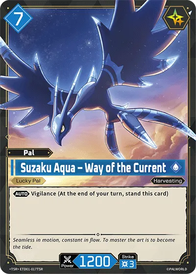 Suzaku Aqua – Way of the Current — Trial Deck: Dawn of Palpagos Red・Blue — Palworld TCG