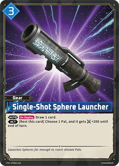 Single-Shot Sphere Launcher — Trial Deck: Dawn of Palpagos Red・Blue — Palworld TCG