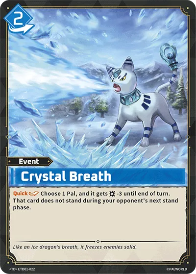Crystal Breath — Trial Deck: Dawn of Palpagos Red・Blue — Palworld TCG