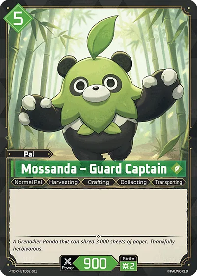 Mossanda – Guard Captain from Trial Deck: Dawn of Palpagos Green・Purple - Palworld TCG