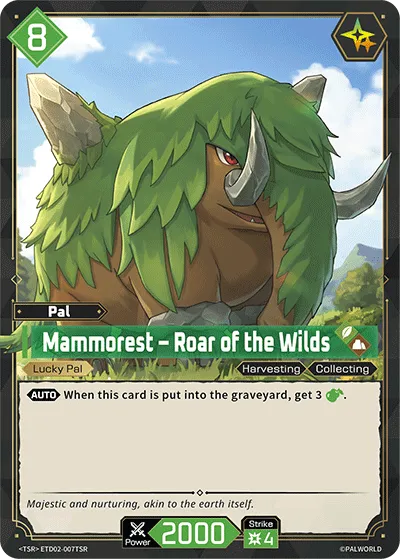 Mammorest – Roar of the Wilds from Trial Deck: Dawn of Palpagos Green・Purple - Palworld TCG