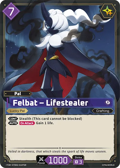Felbat – Lifestealer — Trial Deck: Dawn of Palpagos Green・Purple — Palworld TCG