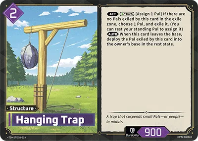 Hanging Trap from Trial Deck: Dawn of Palpagos Green・Purple - Palworld TCG