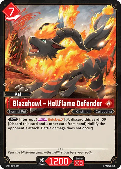 Blazehowl – Hellflame Defender — Promotional Cards 2026 — Palworld TCG