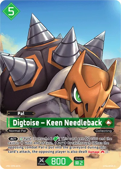 Digtoise – Keen Needleback — Promotional Cards 2026 — Palworld TCG