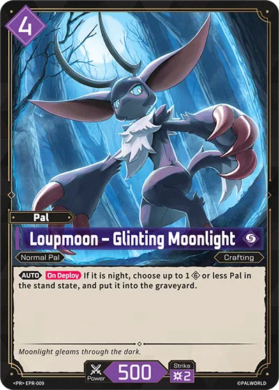 Loupmoon – Glinting Moonlight — Promotional Cards 2026 — Palworld TCG